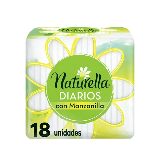 Imagen de Protectores diarios Naturella Diarios Regular con manzanilla 18 pzas