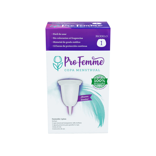 Imagen de Copa menstrual reutilizable Pro Femme modelo 1