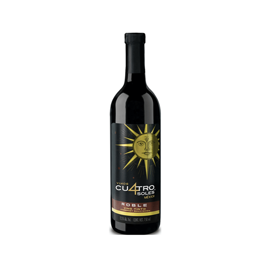 Imagen de Vino tinto Cabernet Sauvignon Cu4tro Soles Roble 750ml