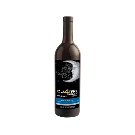 Imagen de Vino tinto Cabernet Sauvignon, Merlot y Malbec Cu4tro Soles Blend 750ml