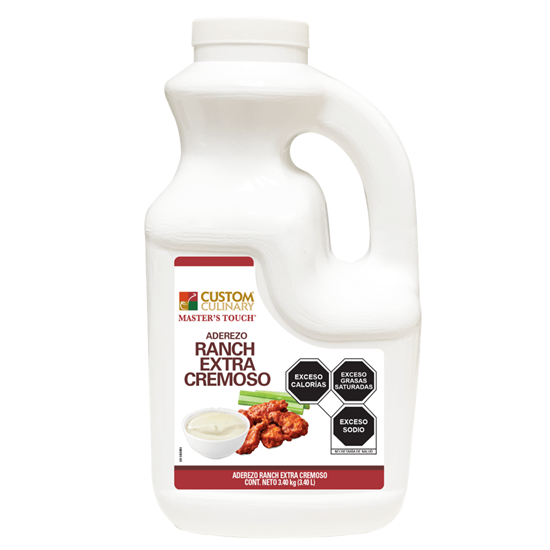 Imagen de Aderezo ranch extra cremoso Custom Culinary Master's Touch 3.4kg (3.4L)