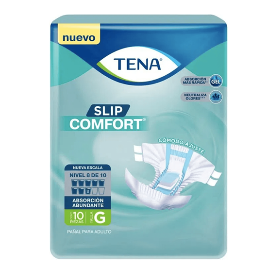 Imagen de Pañal para adulto Tena Slip Comfort talla grande 10 pzas