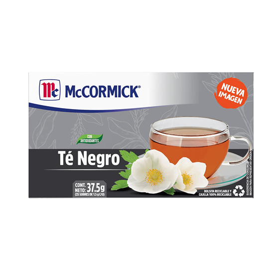 Imagen de Té negro McCormick 25 sobres de 1.5g c/u (37.5g)
