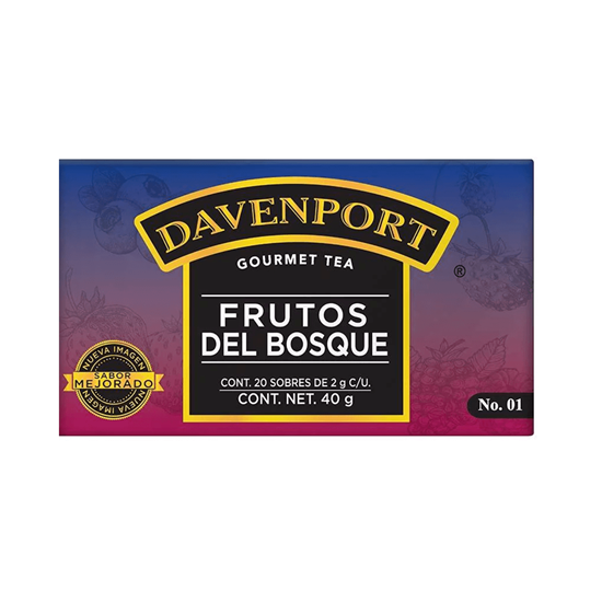 Imagen de Té frutos del bosque Davenport Gourmet Tea 20 sobres de 2g c/u (40g)