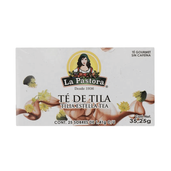 Imagen de Té de tila La Pastora 25 sobres de 1.41g c/u (35.25g)