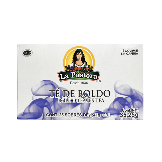 Imagen de Té de boldo La Pastora 25 sobres de 1.41g c/u (35.25g)