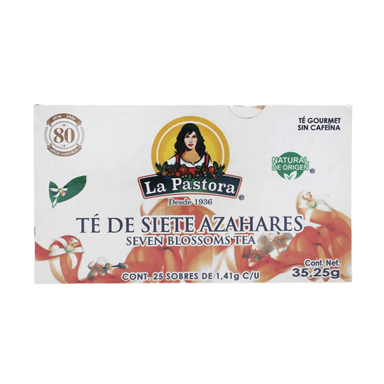 Imagen de Té de siete azahares La Pastora 25 sobres de 1.41g c/u (35.25g)