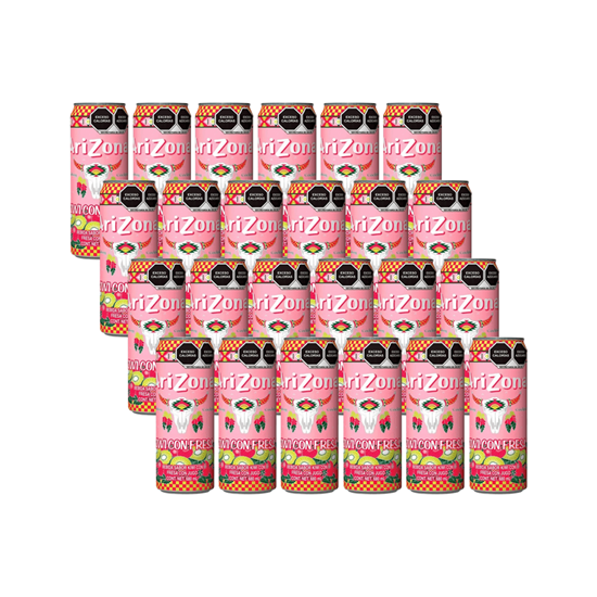 Imagen de Bebida Arizona sabor kiwi y fresa 24 pzas de 680ml c/u