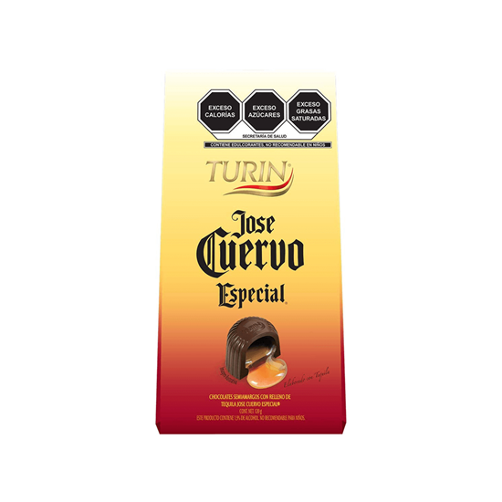 Imagen de Chocolate semiamargo con relleno de tequila José Cuervo Especial Turín bolsa 120g