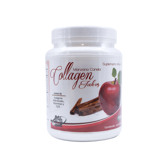 Imagen de Suplemento alimenticio a base de colágeno hidrolizado sabor manzana canela Collagen Jahvs 500g