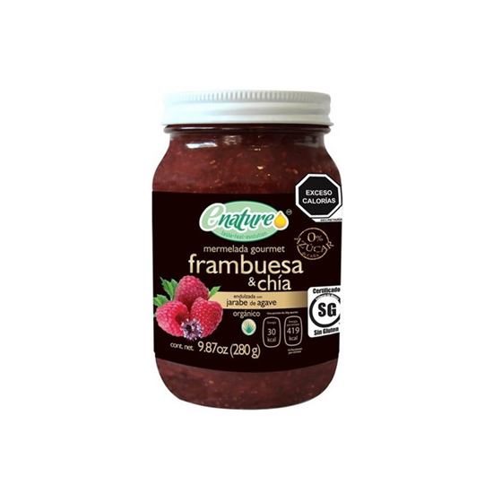 Imagen de Mermelada gourmet de frambuesa & chia Enature 280g