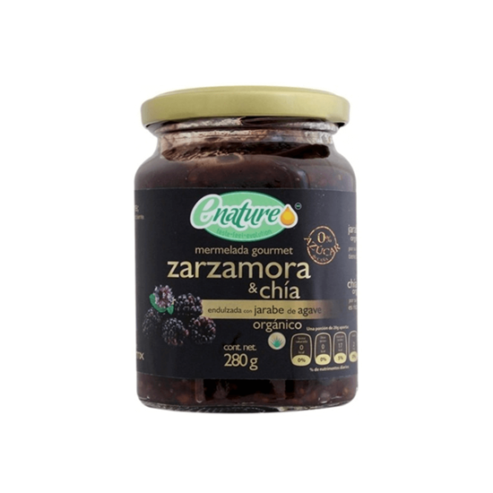 Imagen de Mermelada gourmet de zarzamora & chia Enature 280 g