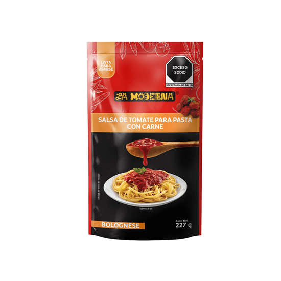 Imagen de Salsa de tomate para pasta con carne La Moderna Bolognese 227g