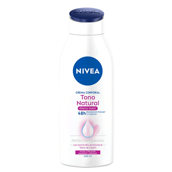 Imagen de Crema corporal Nivea Tono Natural Efecto Satín 400ml