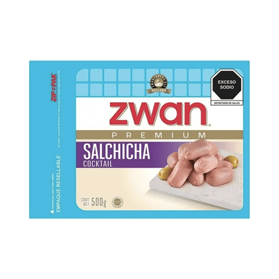 Imagen de Salchicha de pavo cocktail Zwan Premium 500g