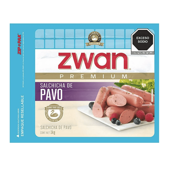 Imagen de Salchicha de pavo Zwan Premium 1kg
