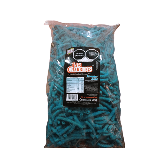 Imagen de Churros de harina de maíz Los Charritos Monster Blue 900g