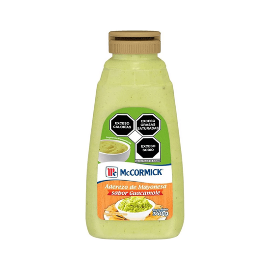 Imagen de Aderezo de mayonesa sabor guacamole McCormick squeeze sirve fácil 340g