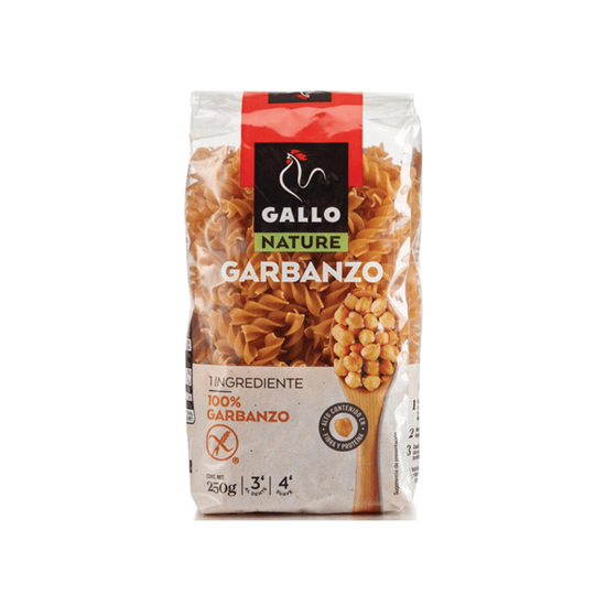 Imagen de Pasta tornillo hecha 100% de garbanzo Gallo Nature 250g