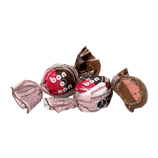 Imagen de Chocolate relleno sabor fresa Bon o Bon a granel