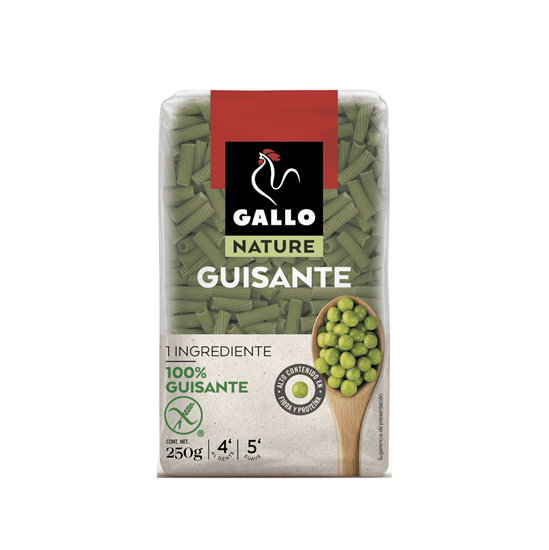 Imagen de Pasta macarrón hecha 100% de guisante (chícharo) Gallo Nature 250g