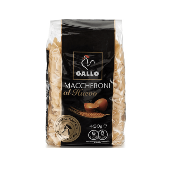 Imagen de Pasta maccheroni al huevo Gallo 450g