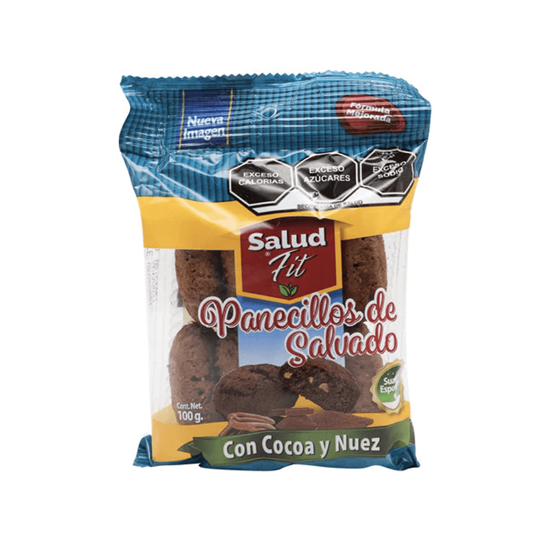 Imagen de Panecillos de salvado con cocoa y nuez Salud Fit 100g
