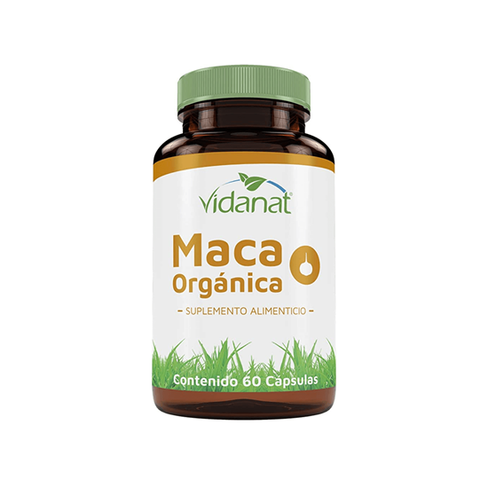 Imagen de Suplemento alimenticio Maca orgánica Vidanat 60 cápsulas