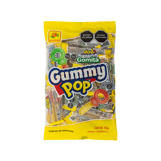 Imagen de Gomitas de llave De la Rosa Gummy Pop 25 pzas de 14g c/u (350g)