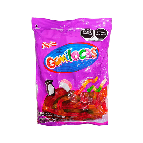 Imagen de Gomitas Ricolino Gomilocas Gusanos Bicolor 1kg