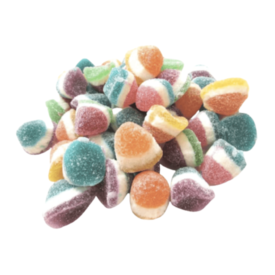 Imagen de Gomitas de gota tricolor a granel