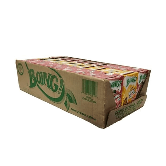 Imagen de Bebida Boing sabores surtidos (manzana, mango y guayaba) 27 pzas de 250ml c/u