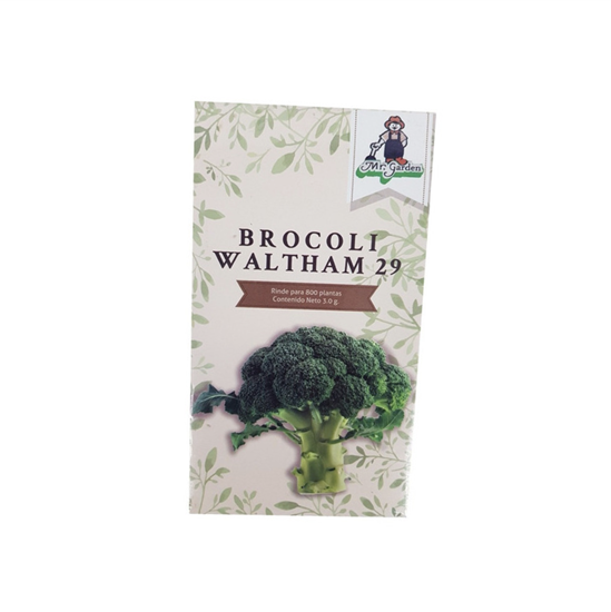 Imagen de Semilla para hortaliza de brócoli Waltham 29 Mr. Garden 3g (rinde para 800 plantas)