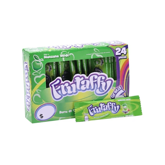 Imagen de Caramelo suave sabor manzana verde Frutaffy 24 pzas de 6g c/u (180g)