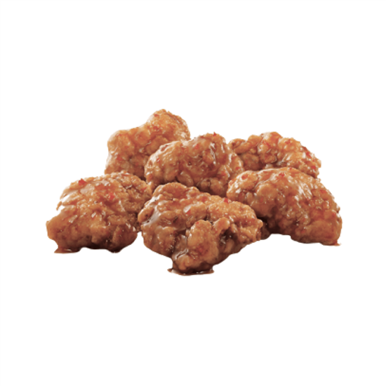 Imagen de Trozos de pechuga de pollo empanizados y cocinados boneless sabor búfalo 700g
