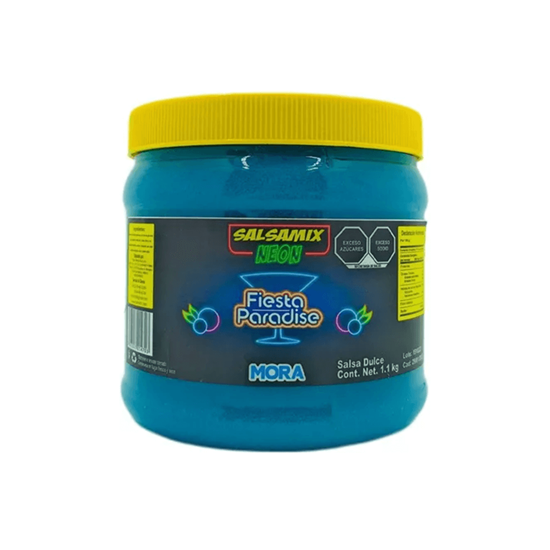 Imagen de Escarchado para micheladas sabor mora Salsa Mix Neon Fiesta Paradise 1.1kg