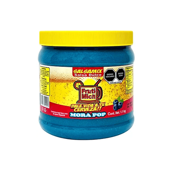 Imagen de Escarchado para micheladas salsa dulce sabor Mora Pop Salsa Mix Fruti Mich 1.1kg
