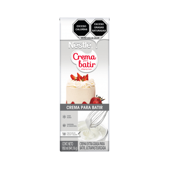 Imagen de Crema para batir ultrapasteurizada Nestlé 950ml