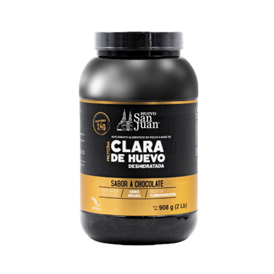 Imagen de Suplemento alimenticio a base de clara de huevo deshidratada sabor chocolate San Juan Proteína 908g