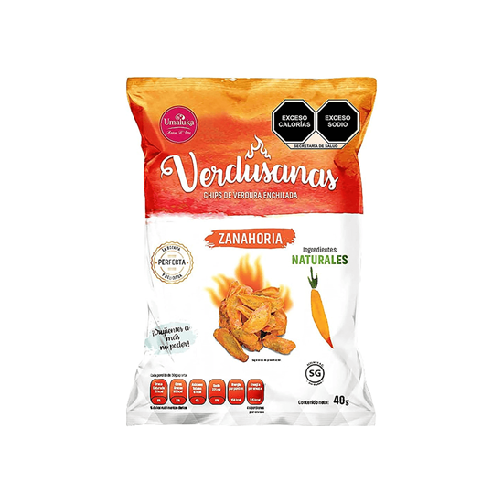 Imagen de Chips de verdura enchilada sin gluten Verdusanas zanahoria 40g