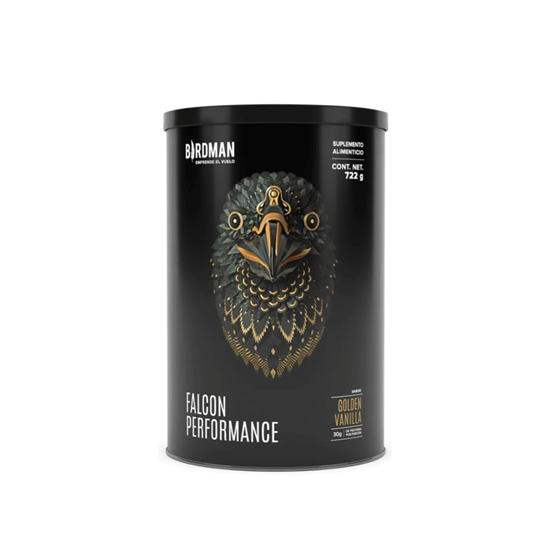 Imagen de Proteína vegetal en polvo sabor vainilla con creatina Birdman Falcon Performance Golden Vanilla 722g