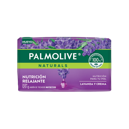 Imagen de Jabón de tocador con lavanda y crema Palmolive Naturals Nutrición Relajante 120g