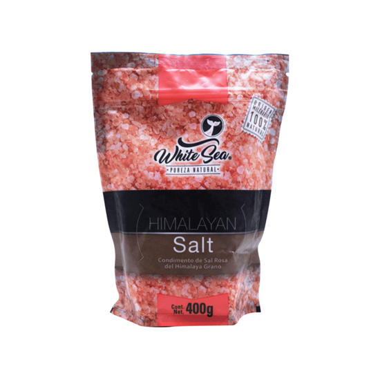 Imagen de Sal rosa del himalaya en grano White Sea 400g