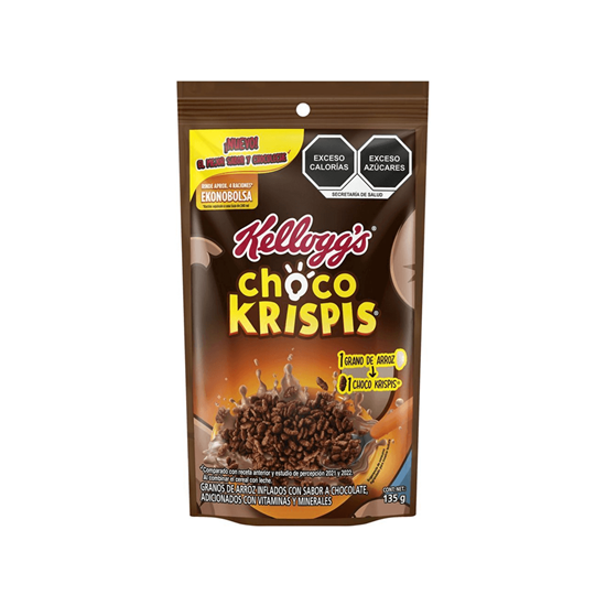 Imagen de Cereal de arroz inflado sabor chocolate Kellogg's Choco Krispis 135g