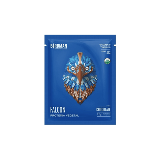 Imagen de Proteína vegetal orgánica sabor chocolate Birdman Falcon 30g