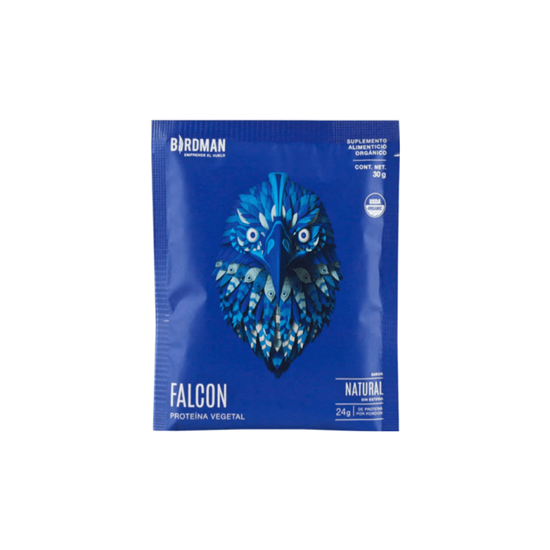 Imagen de Proteína vegetal orgánica sabor natural sin estevia Birdman Falcon 30g