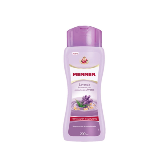 Imagen de Shampoo con acondicionador para bebé Mennen hidratación y equilibrio con lavanda 200ml