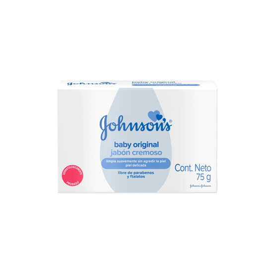 Imagen de Jabón cremoso en barra para bebé Johnson’s Baby Original 75g