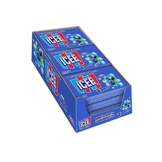 Imagen de Gomitas aciditas sabor mora azul ICEE Mini Jelly Beans by Canel's 9 pzas de 50g c/u