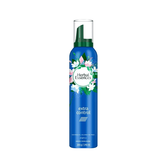 Imagen de Espuma modeladora angélica para controlar volumen y frizz Herbal Essences Extra Control 200g (210ml)